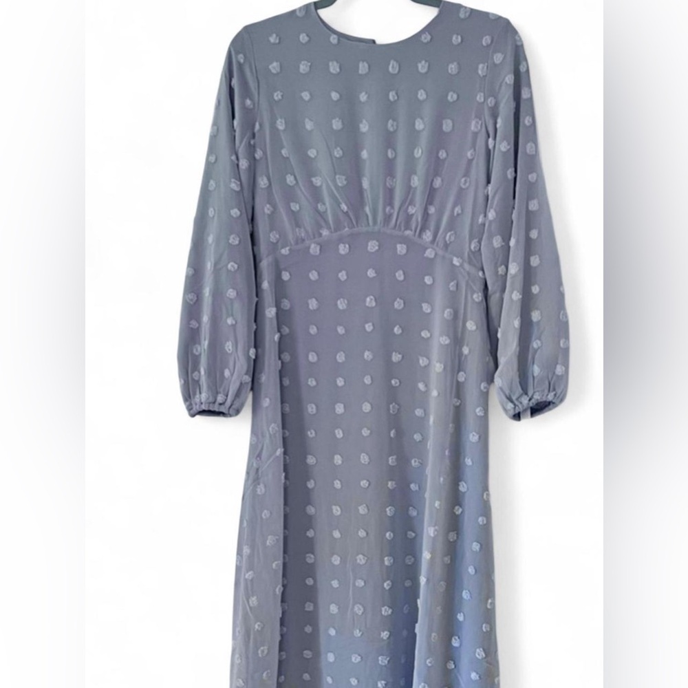 Lavender Swiss Dot Maxi Dress from VEILED COLLECTION